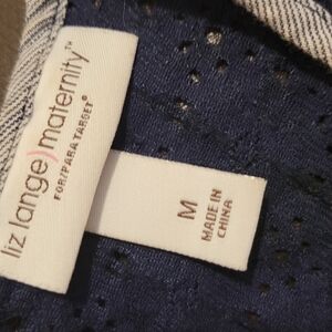 Liz Lange Maternity Navy Top